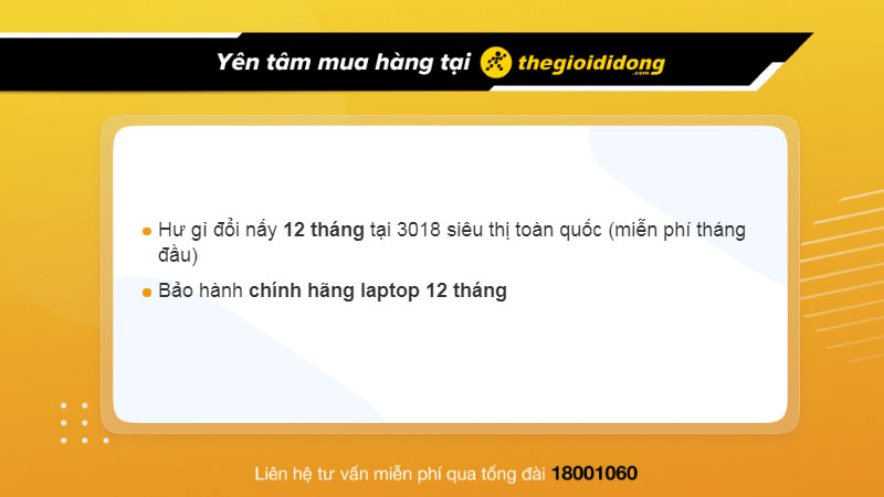 Chính sách bảo hành hấp dẫn tại Thế Giới Di Động